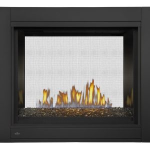 Napoleon - Ascent™ Multi-View See Through Direct Vent Fireplace with Glass Embers, Natural Gas, Electronic Ignition