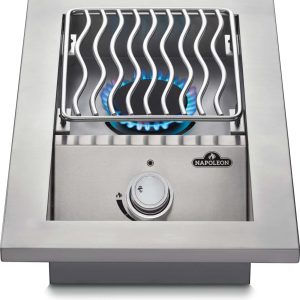 Napoleon - Built-in 500 Series Single Range Top Burner, Stainless Steel Cover