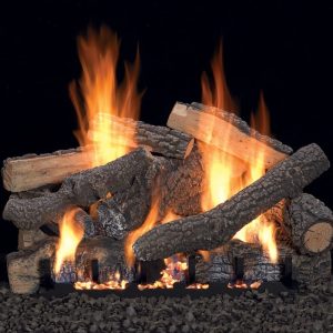 White Mountain Hearth - Vent-Free Slope Glaze Burners and Matching Log Sets
