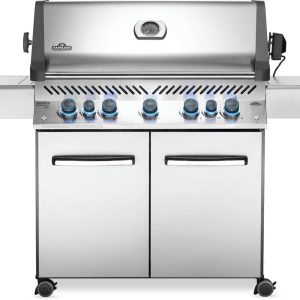 Napoleon - Prestige® 665 Natural Gas Grill with Infrared Side and Rear Burners, Stainless Steel