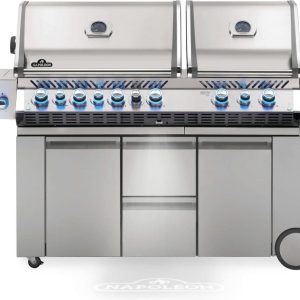 Napoleon - Prestige PRO™ 825 Natural Gas Grill with Power Side Burner and Infrared Rear & Bottom Burners, Stainless Steel