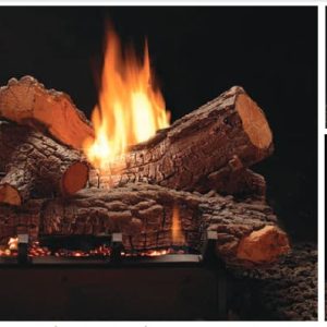 White Mountain Hearth - Vent-Free Multi-Sided Slope Glaze Burners and Matching Log Sets
