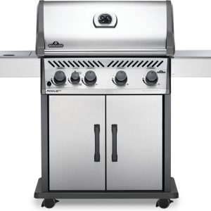 Napoleon - Rogue® XT 525 Propane Gas Grill with Infrared Side Burner, Stainless Steel