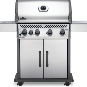 Napoleon - Rogue® XT 525 Natural Gas Grill with Infrared Side Burner, Stainless Steel
