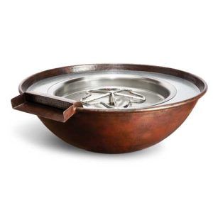 HPC Fire Inspired - Copper Bowl Series Hammered Tempe Model