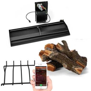 HPC Fire Inspired - Dual Burner, Grate and Log Set Kit