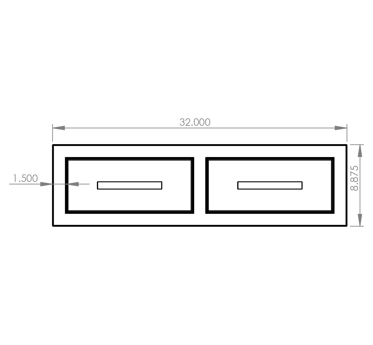 Summerset 32" Double Horizontal Drawer - Image 3