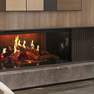 Uptown Electric Fireplaces UE56 Bay Linear Electric Fireplace