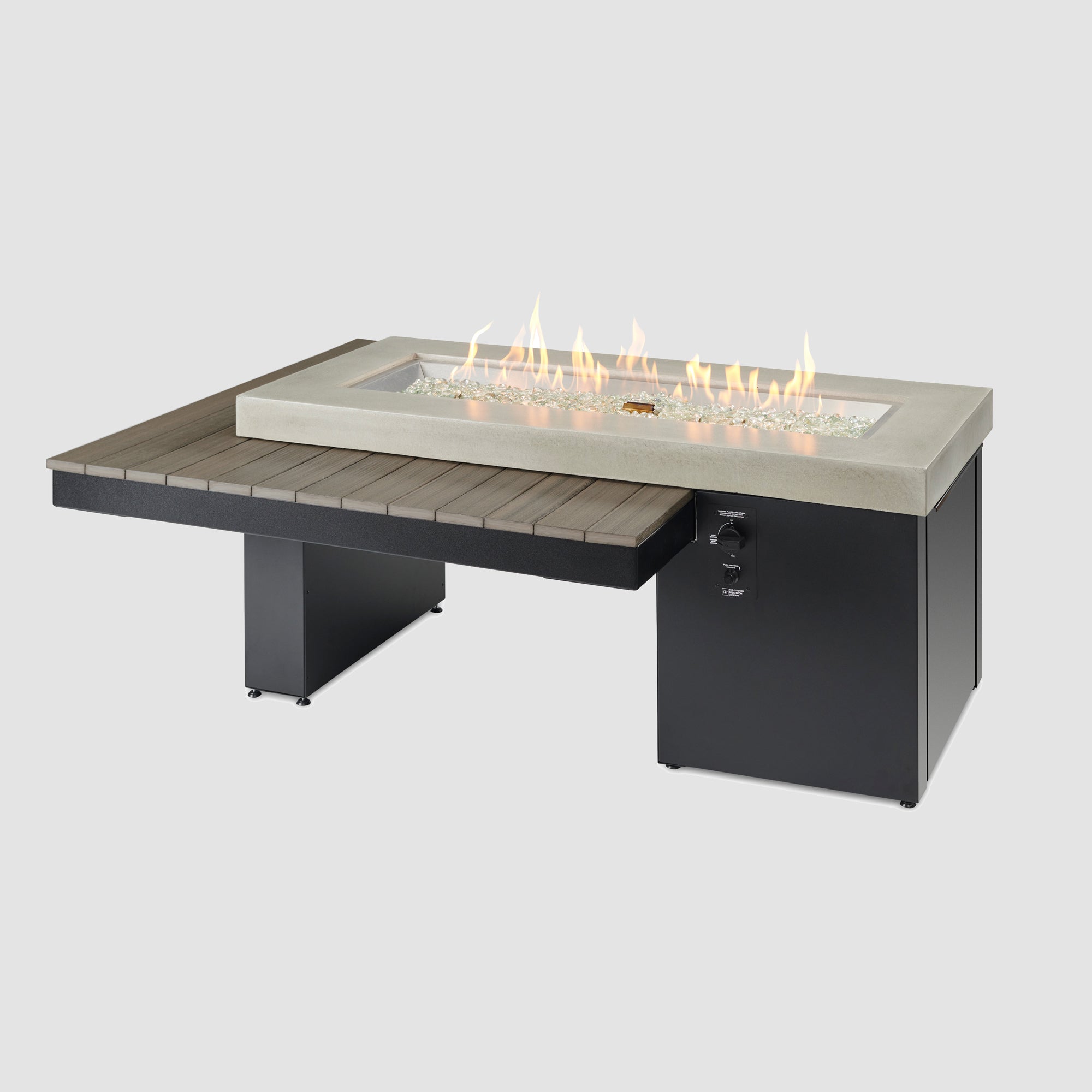 The Outdoor Greatroom Company Brooks Square Chat Height Gas Fire Pit Table - Image 4