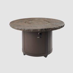 The Outdoor Greatroom Company Beacon Round Gas Fire Pit Table - Noche