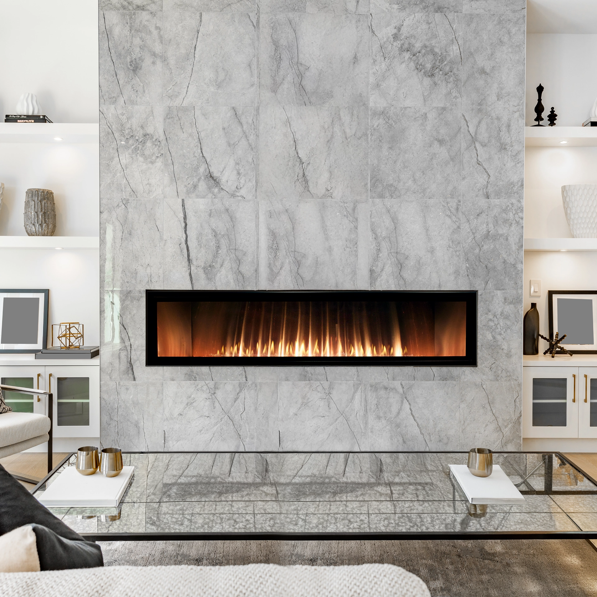 Empire Hearth Boulevard 72-inch Vent-Free Linear Fireplace