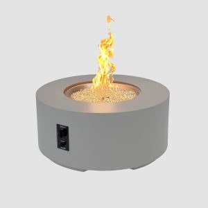 The Outdoor Greatroom Company Cove Concrete Round Gas Fire Pit Table