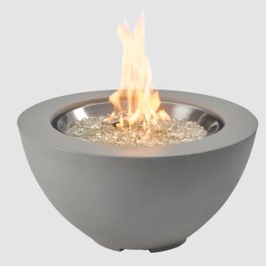 The Outdoor Greatroom Company Cove Concrete Bowl Gas Fire Pit