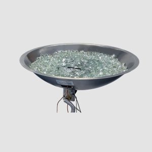 The Outdoor Greatroom Company Crystal Fire Plus Round Gas Burner