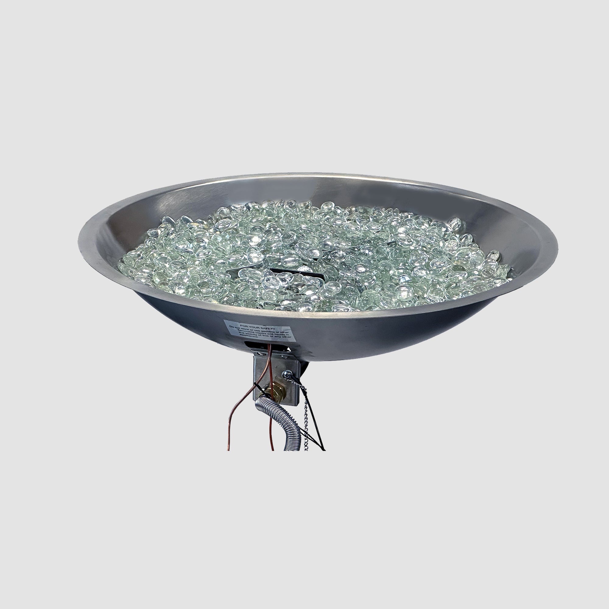 The Outdoor Greatroom Company Crystal Fire Plus Round Gas Burner