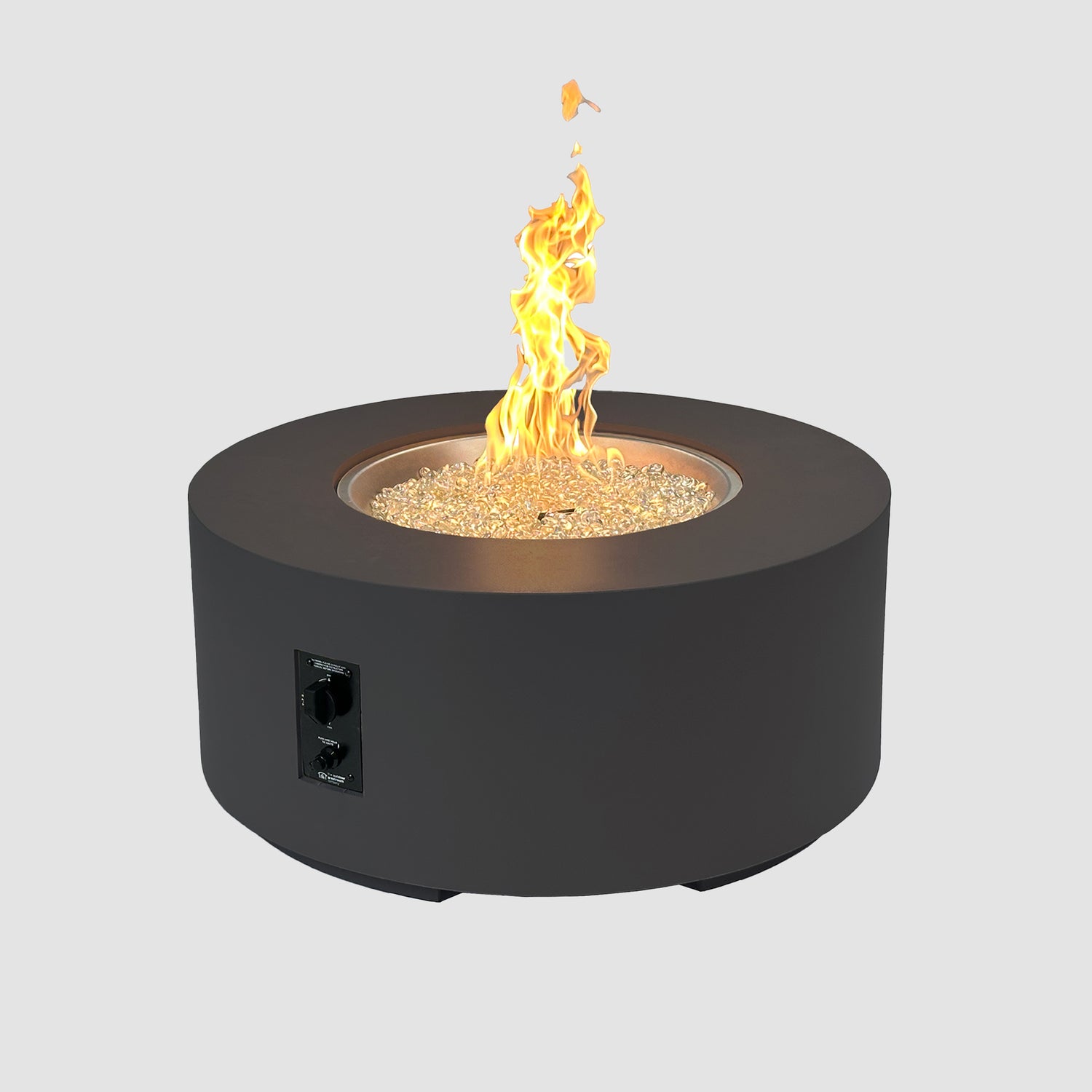 The Outdoor Greatroom Company Cove Concrete Round Gas Fire Pit Table - Image 3