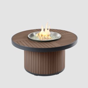 The Outdoor Greatroom Company Kenwood Round Chat Height Fire Pit Table