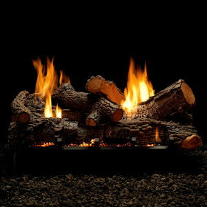 Empire Hearth - Kennesaw II 24" VF Burner with Traditional Charred Log Set