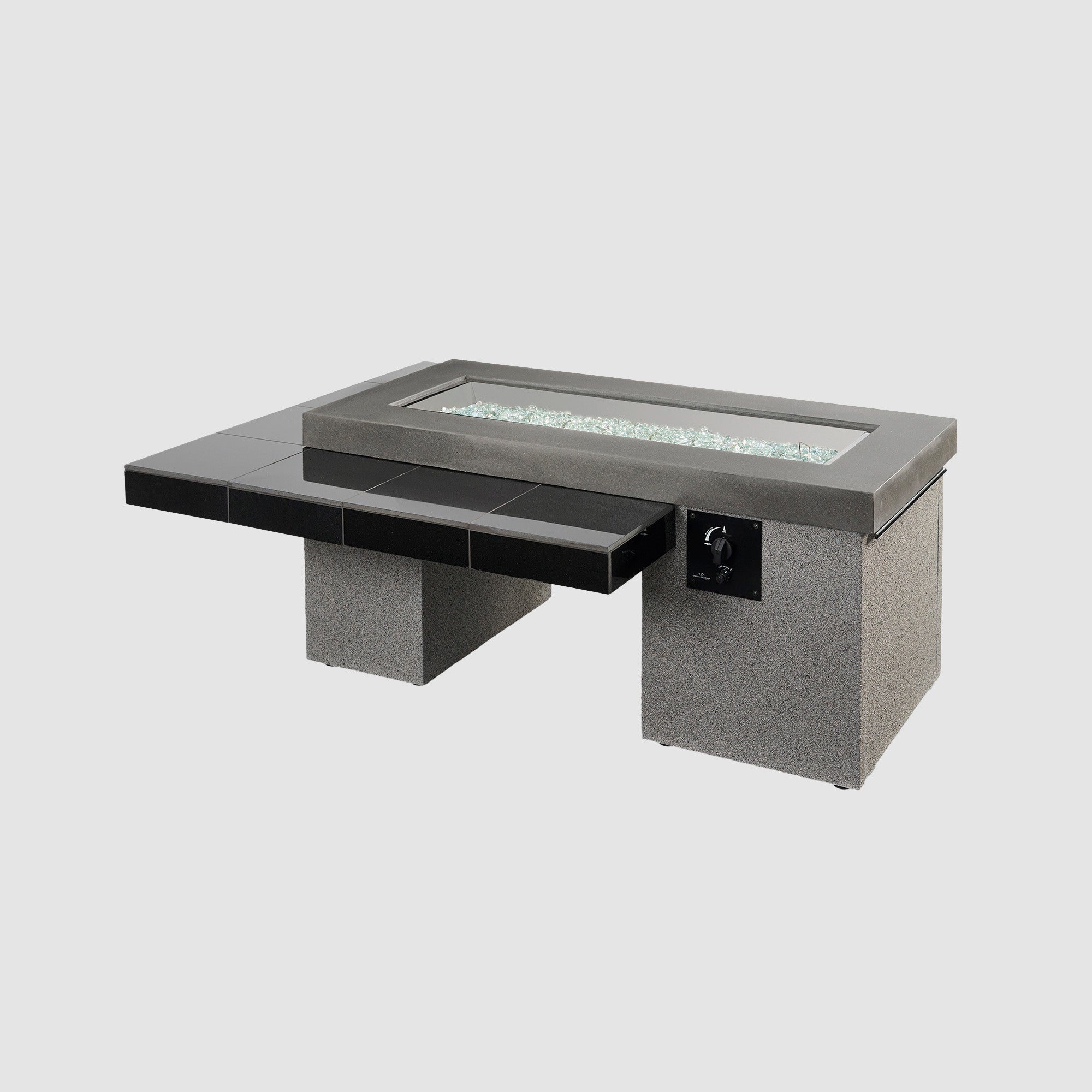 The Outdoor Greatroom Company Uptown Black Linear Fire Pit Table - Image 2