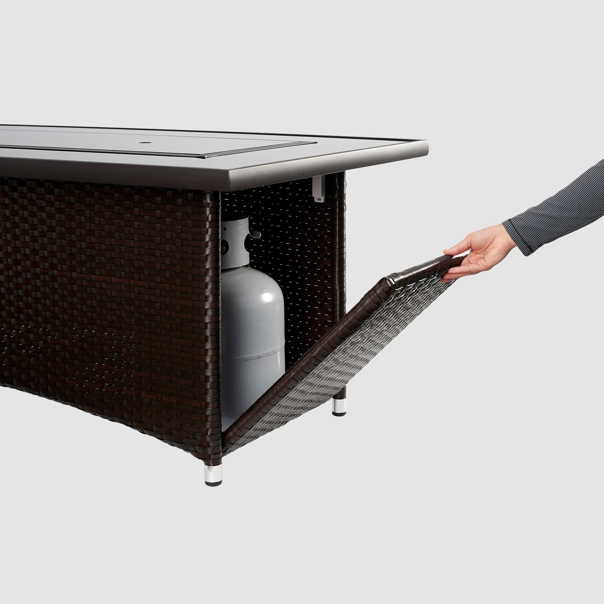 The Outdoor Greatroom Company Montego Linear Gas Fire Pit Table - Image 4
