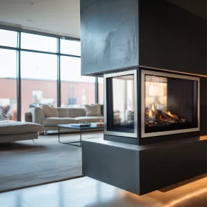 Empire Hearth Tahoe Premium Clean-Face Direct-Vent Peninsula Fireplace DVCP36PP30