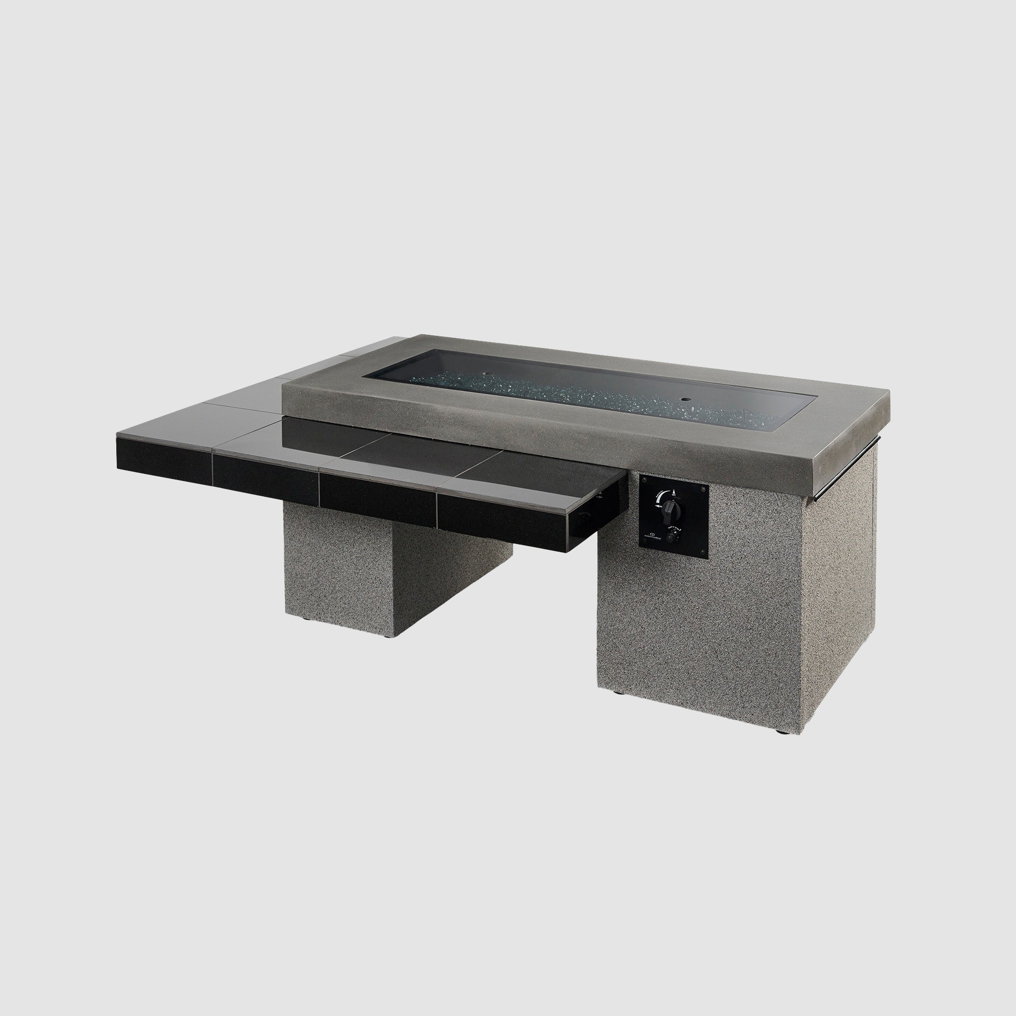 The Outdoor Greatroom Company Uptown Black Linear Fire Pit Table - Image 3