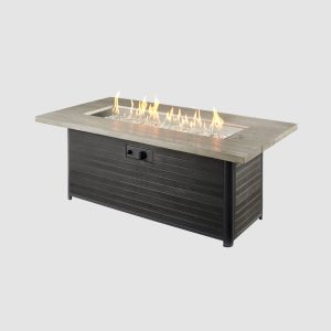 The Outdoor Greatroom Company Cedar Ridge Linear Gas Fire Pit Table