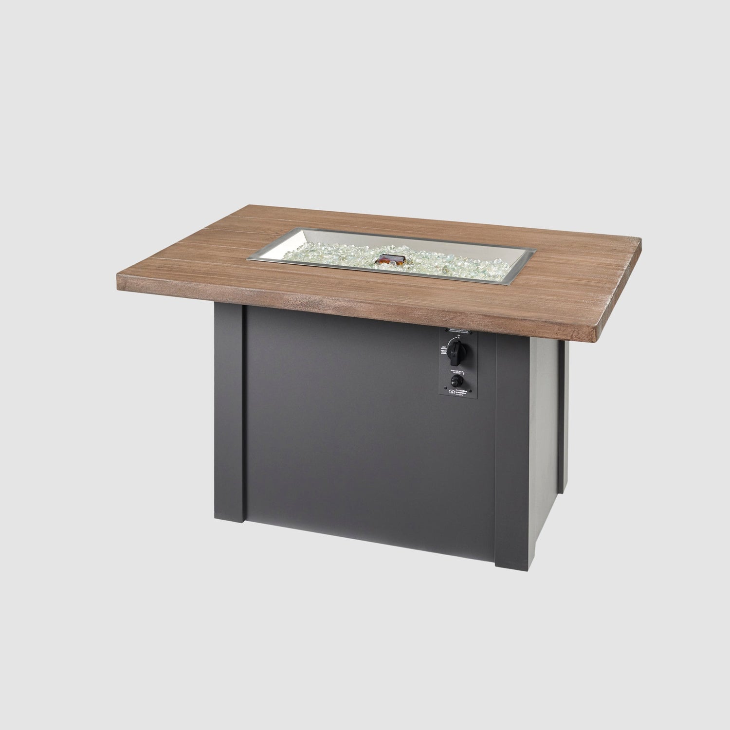 The Outdoor Greatroom Company Havenwood Rectangular Gas Fire Pit Table 44" - Image 2