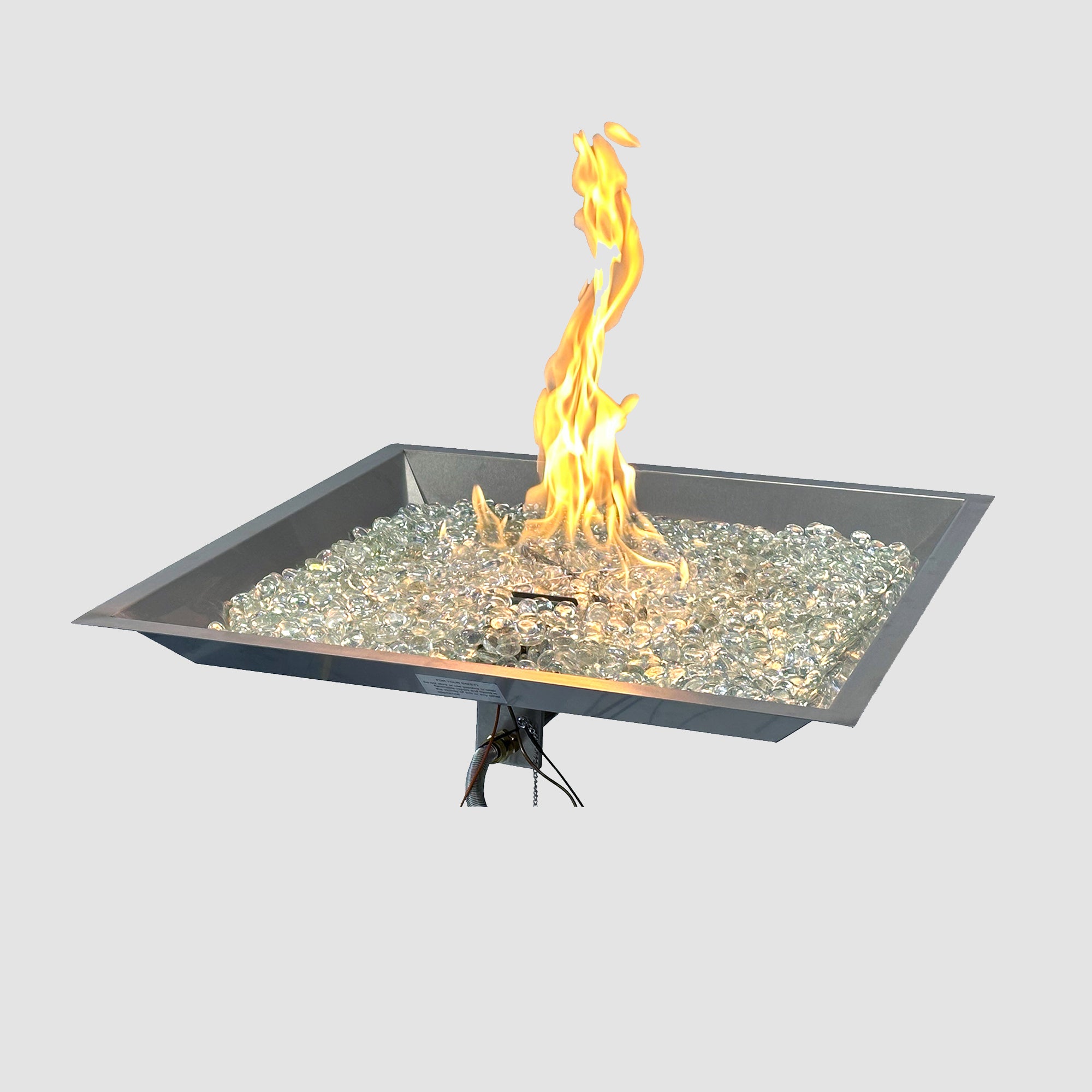 The Outdoor Greatroom Company Crystal Fire Plus Square Gas Burner - Image 3