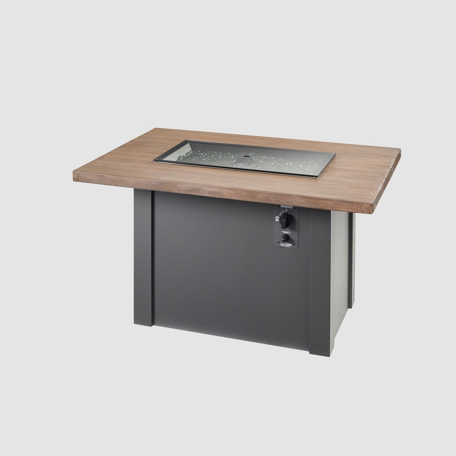The Outdoor Greatroom Company Havenwood Rectangular Gas Fire Pit Table 44" - Image 3