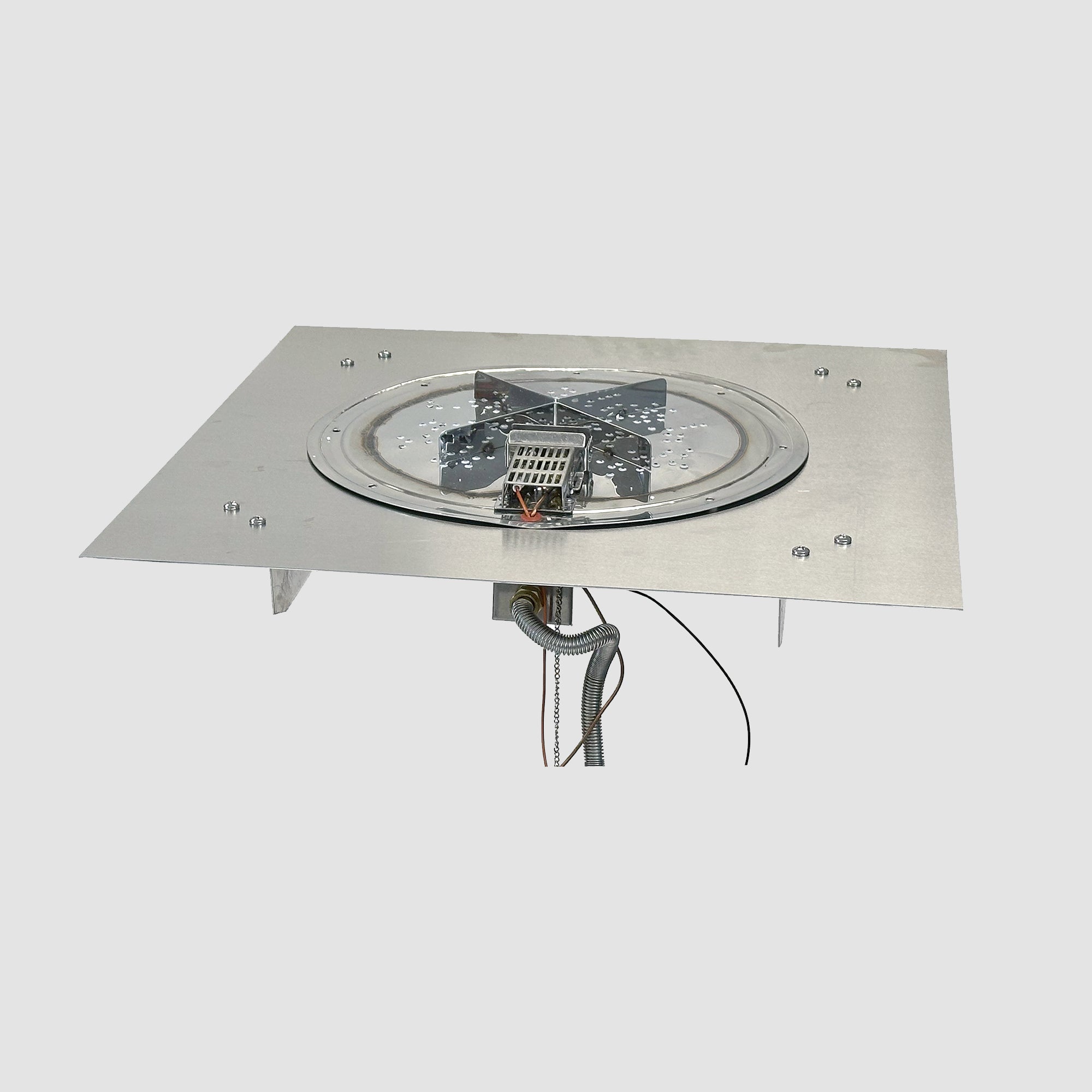 The Outdoor Greatroom Company Crystal Fire Plus Square Gas Burner Insert and Plate Kit - Image 4