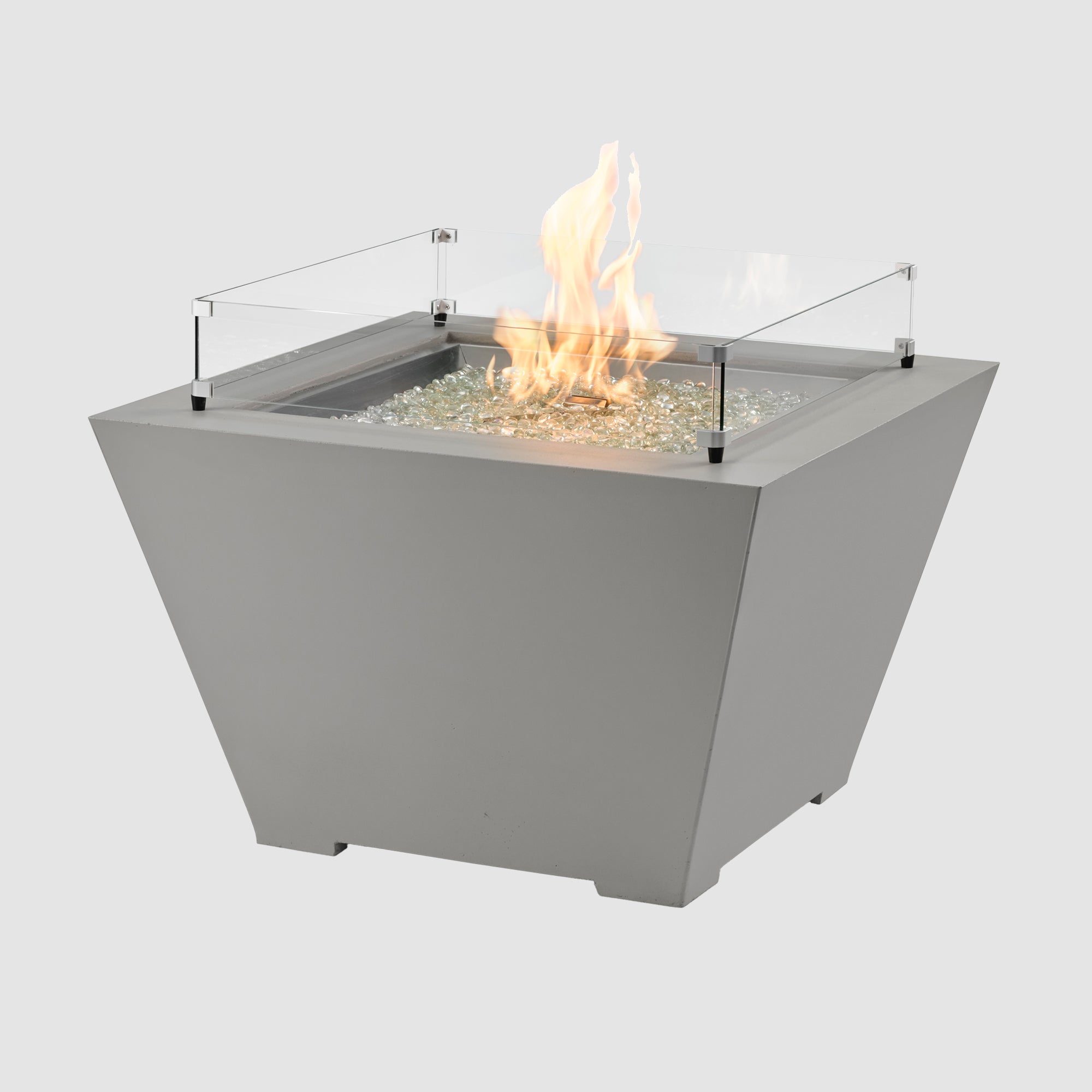 The Outdoor Greatroom Company Cove Concrete Trapezoid Gas Fire Pit - Image 4