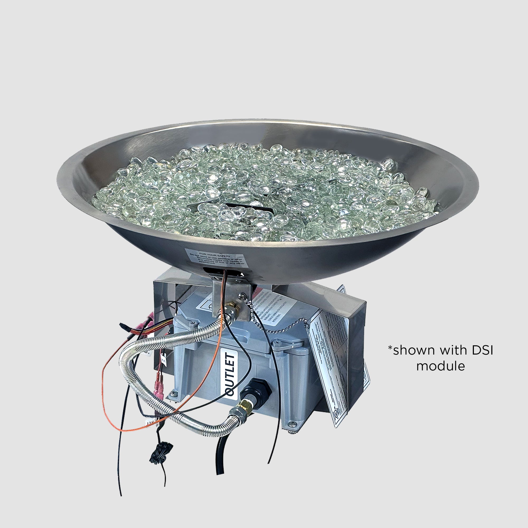 The Outdoor Greatroom Company Crystal Fire Plus Round Gas Burner - Image 5