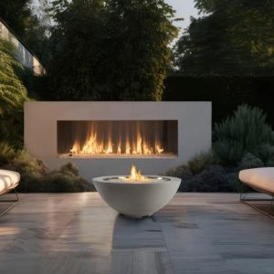 Stellar - Endulge Outdoor Open Hearth Single-Sided Gas Fireplace